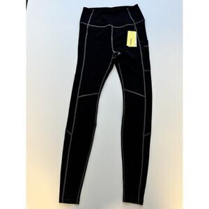 Halfdays Hallie Merino Wool Leggings Women Small Navy Blue NWT Thermal Cozy